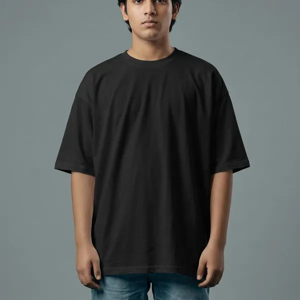 Backbencher_Plain_Oversized_T_Shirt_Unisex_Ink_Black