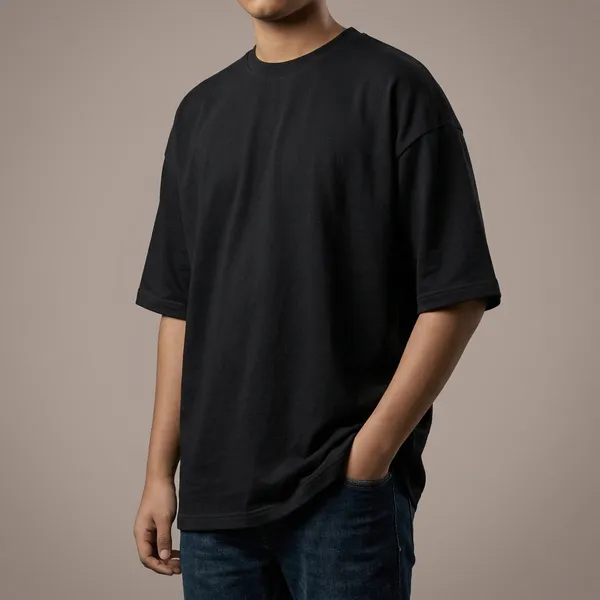 Backbencher_Plain_Oversized_T_Shirt_Unisex_Ink_Black