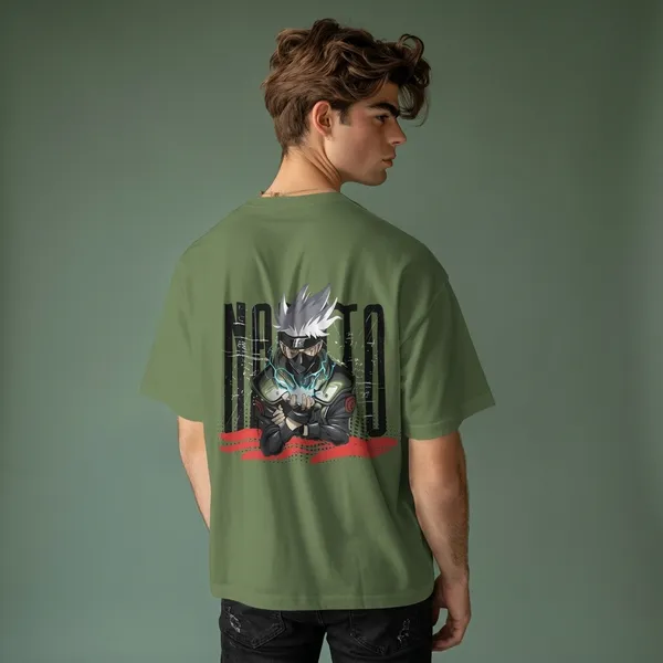 Backbencher_Men_S_Printed_Oversized_T_Shirt_Kakashi_Sensei_Edition_Ink_Olive