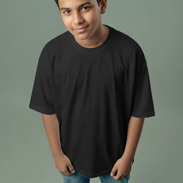 Backbencher_Premium_Plain_Oversized_T_Shirt_Unisex_Ink_Black