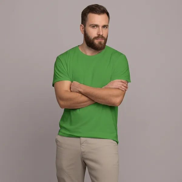 Backbencher_Classic_Unisex_Solid_Color_T_Shirt_210_Gsm_Ink_Green