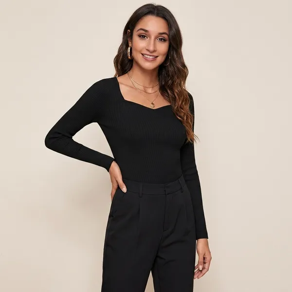 Neck_Ribbed_Top_Black