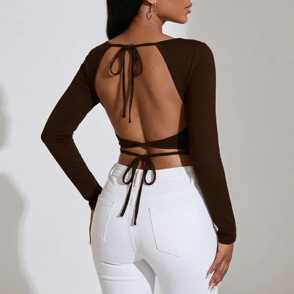 Luxe_Backless_Tie_Back_Crop_Top_Brown