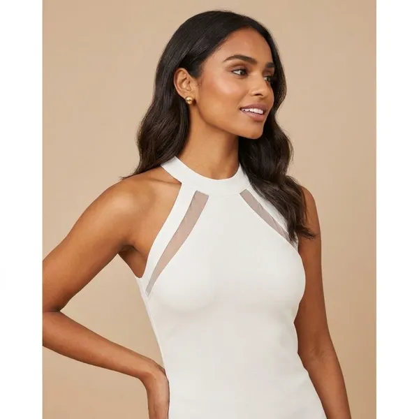Chic_Black_Mesh_Panel_Halter_Neck_Top_White