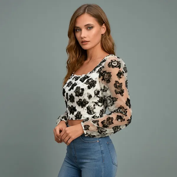 Puff_Sleeve_Crop_Top_White