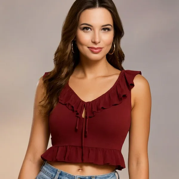 Ruffle_Tie_Up_Crop_Top_Maroon