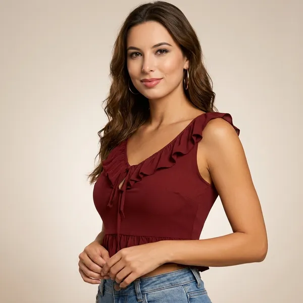Ruffle_Tie_Up_Crop_Top_Maroon