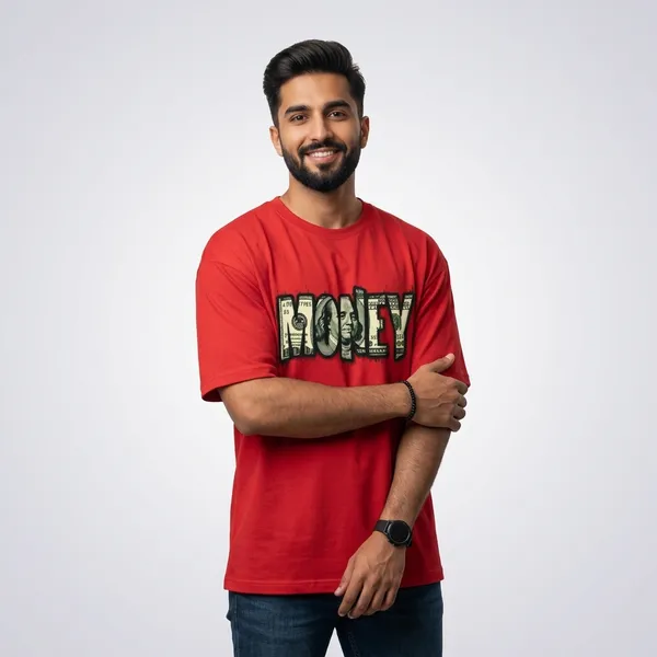 Money_Talks_Oversized_T_Shirt_Red