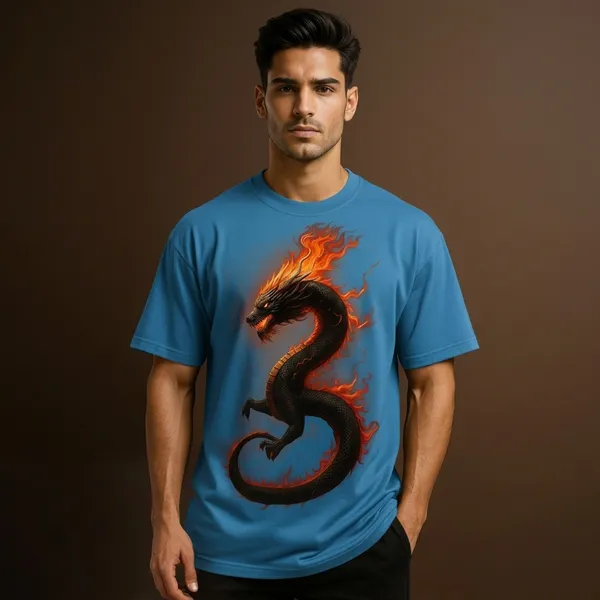 Fierce_Dragon_T_Shirt_Blue