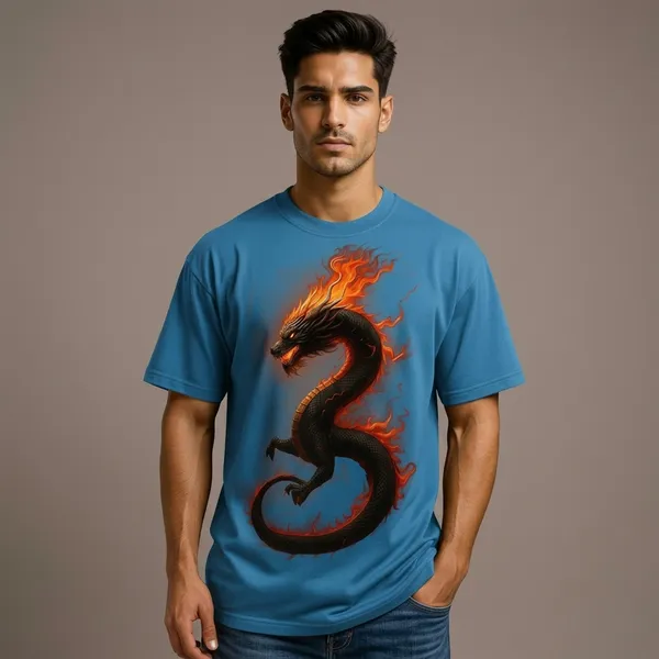 Fierce_Dragon_T_Shirt_Blue