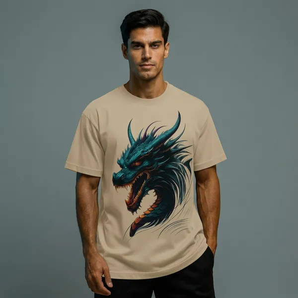 Dragon_Heat_T_Shirt_Beige