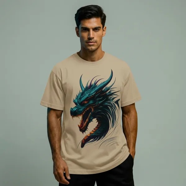 Dragon_Heat_T_Shirt_Beige