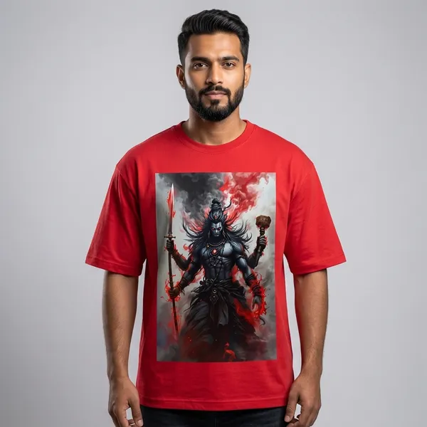 Shiva_Fierce_Divinity_T_Shirt_Red