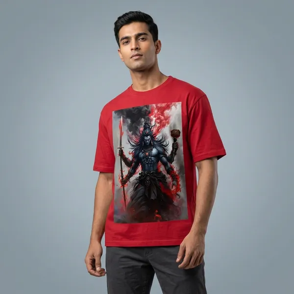 Shiva_Fierce_Divinity_T_Shirt_Red