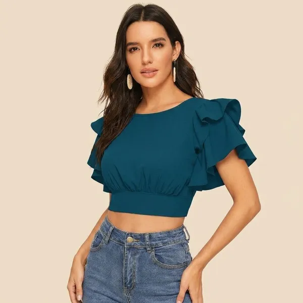 Ruffle_Sleeve_Burgundy_Crop_Top_Morpich