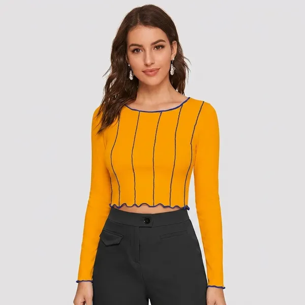 Tangerine_Wave_Stitch_Crop_Top_Yellow