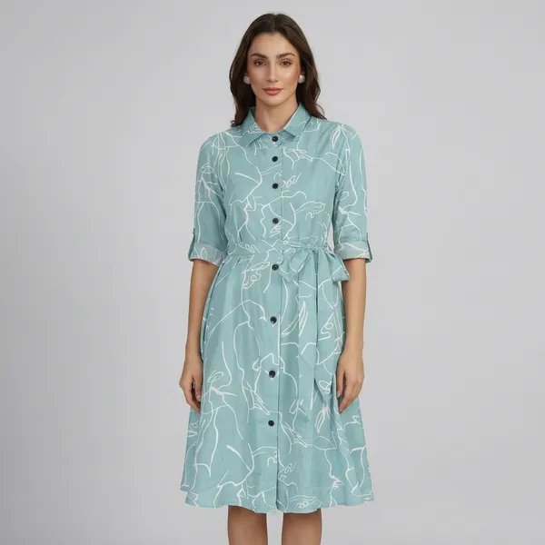 Button_Down_A_Line_Midi_Dress_Pista