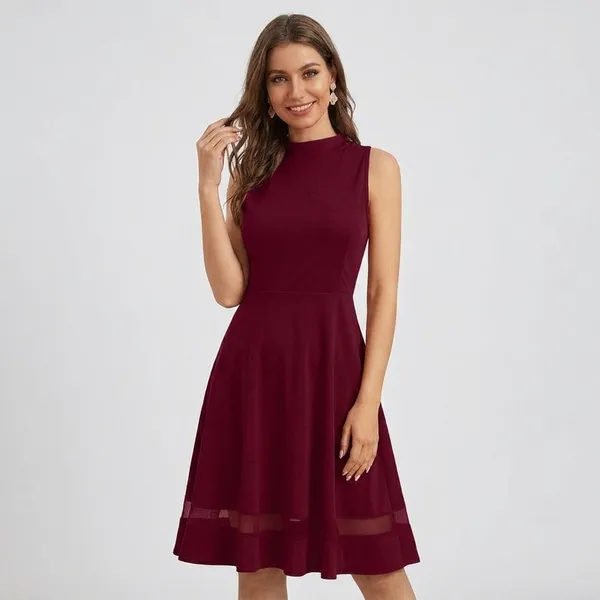 Berry_Tone_Bodycon_Mini_Dress_Slim_Fit_Maroon