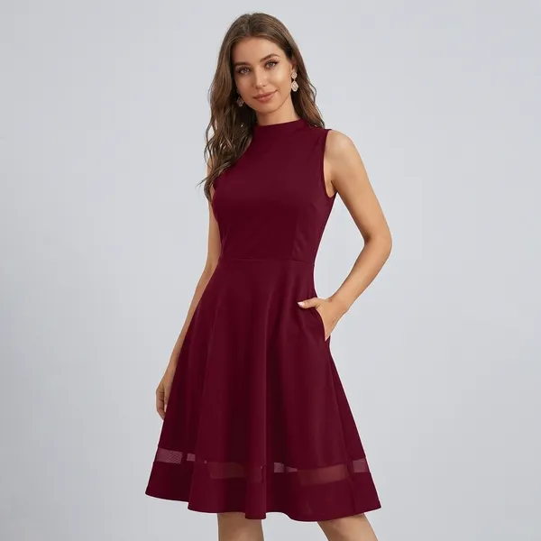 Berry_Tone_Bodycon_Mini_Dress_Slim_Fit_Maroon