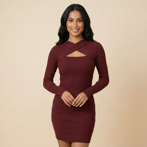 Sweetheart_Cut_Out_Dress_Brown