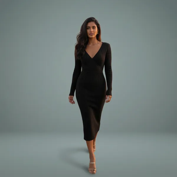 Overwater_Oasis_Ribbed_Wrap_Midi_Dress_Black