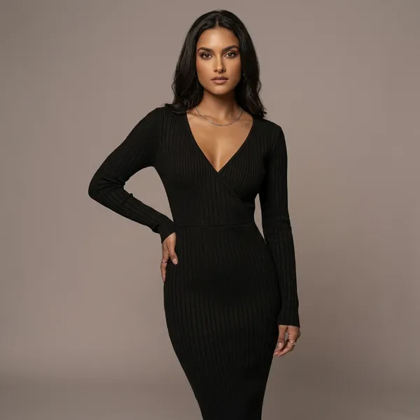 Overwater_Oasis_Ribbed_Wrap_Midi_Dress_Black