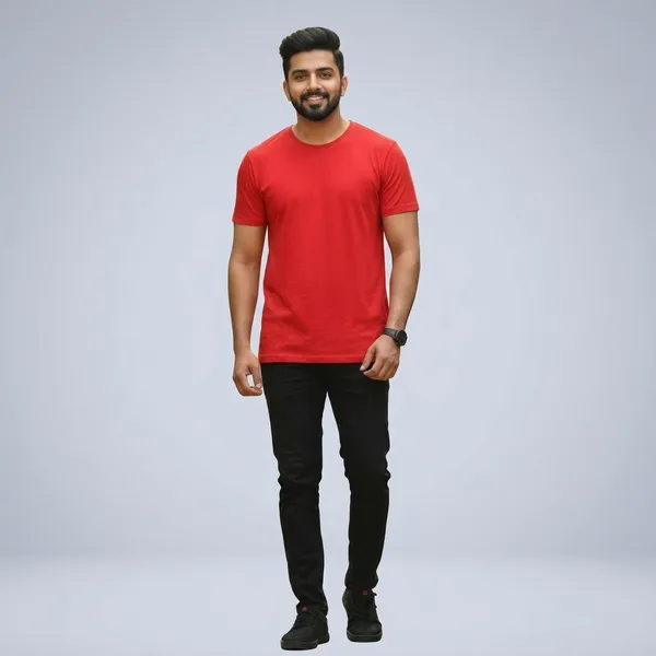 Backbencher_Everyday_Unisex_Solid_Color_T_Shirt_180gsm_Hm_Red
