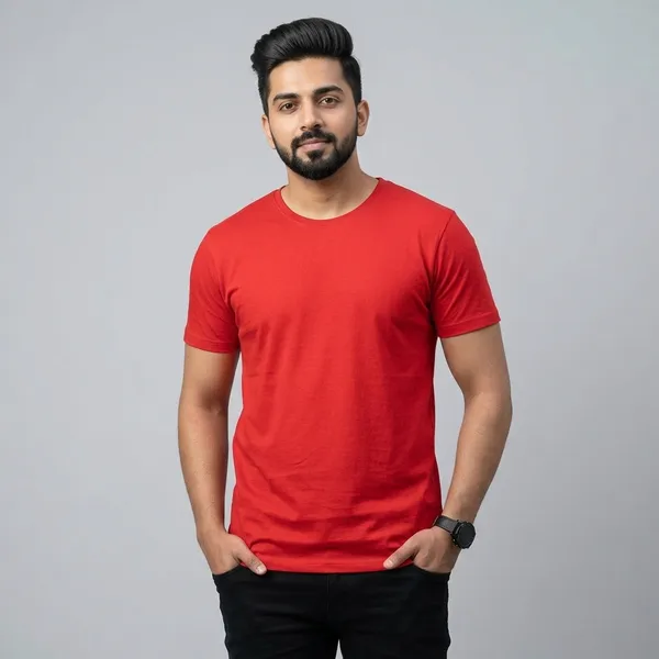 Backbencher_Everyday_Unisex_Solid_Color_T_Shirt_180gsm_Hm_Red