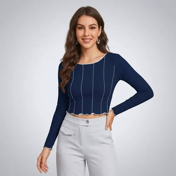 Tangerine_Wave_Stitch_Crop_Top_Navy