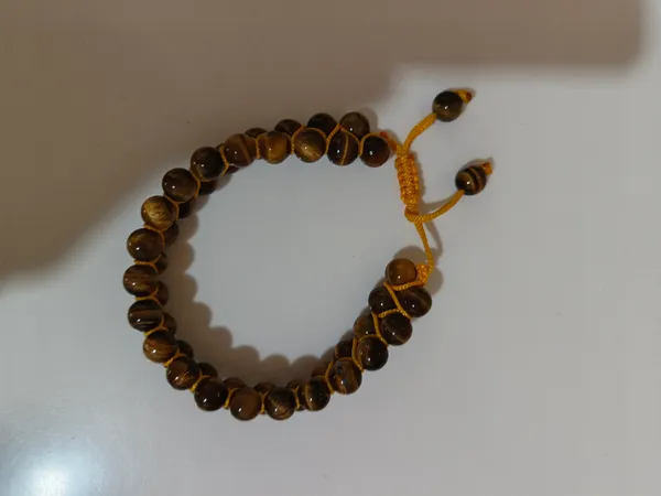 Tiger_Eye_Stone_Adjustable_Beaded_Bracelet