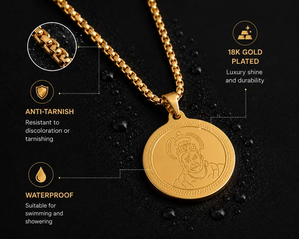 Premium_24K_Gold_Plated_Stainless_Steel__Hanuman_Ji_Coin_Pendant_Necklace_|_Anti_Tarnish_&_Rust-Free_|_Waterproof_|_Jewellery_for_Men_&_Women