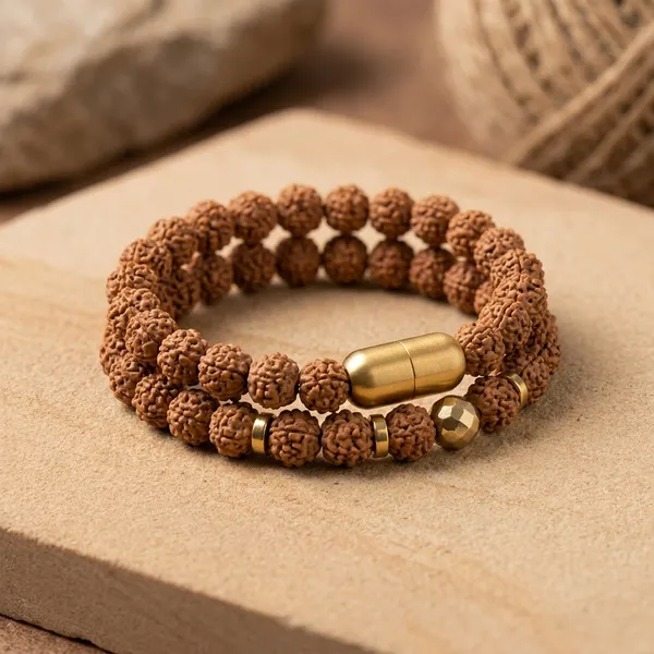 Rudraksha_Beaded_Bracelet_with_Golden_Accents