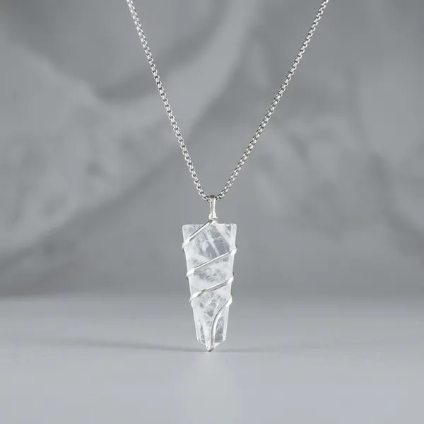Silver_Geometric_Howlite_Stone_Pendant_Necklace