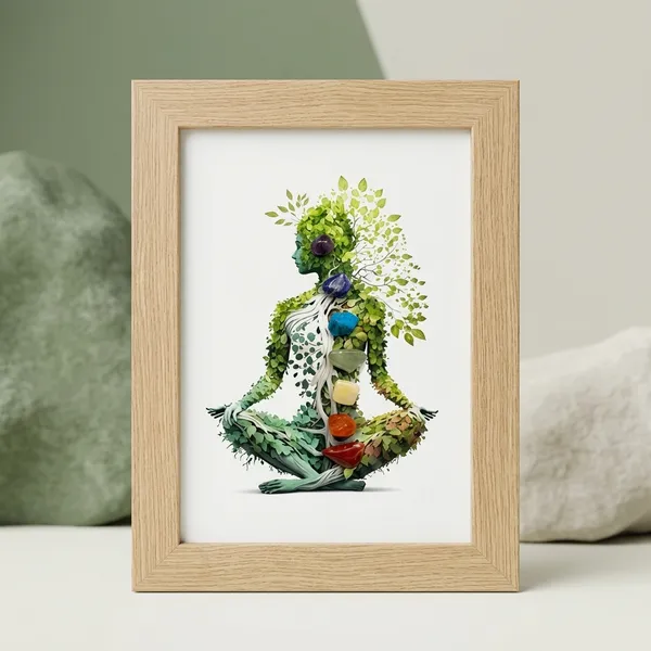 7_Chakra_Meditation_Wooden_Framed_Wall_Art