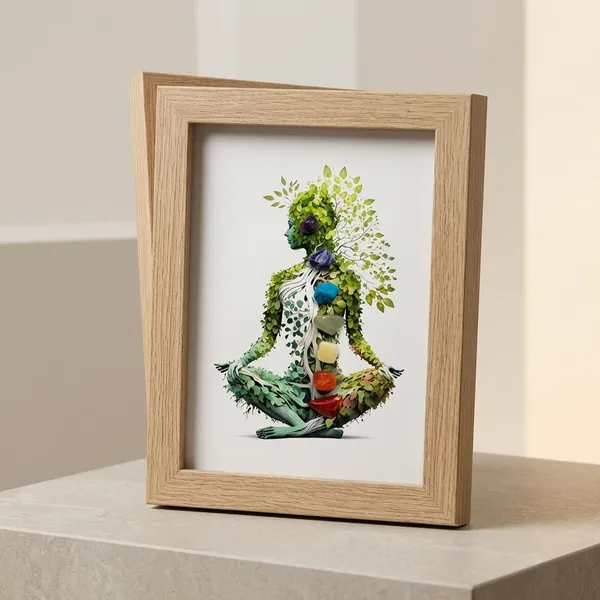 7_Chakra_Meditation_Wooden_Framed_Wall_Art