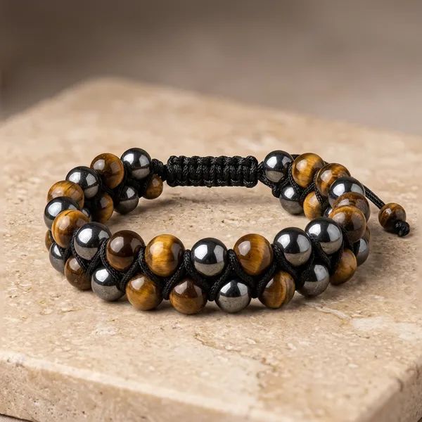 Tiger_Eye_Stone_Adjustable_Beaded_Bracelet_For_Men_and_Women