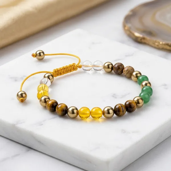 Multicolor_Beaded_Adjustable_Bracelet_with_Yellow_String
