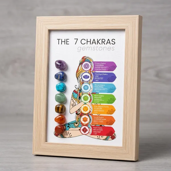 7_Chakra_Gemstones_Framed_Wall_Art_With_Natural_Healing_Stones