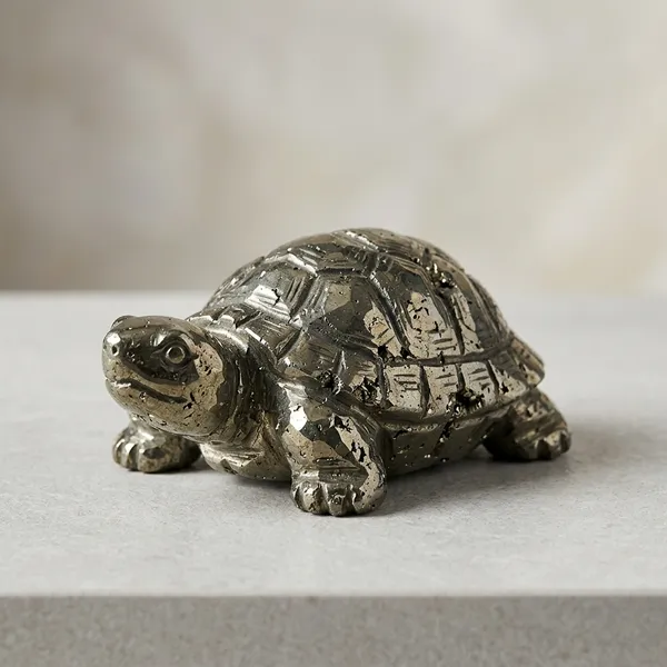 Metallic_Silver_Pyrite_Tortoise_Figurine_for_Home_Decor