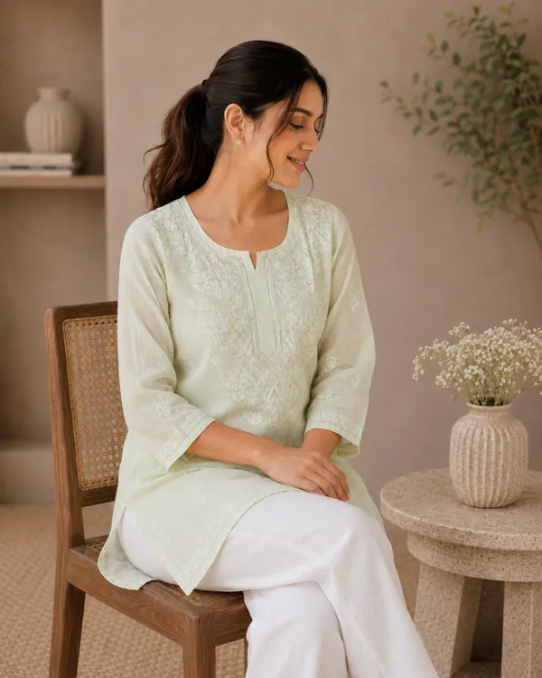 Mint_Green_Embroidered_Straight_Kurta_For_Women