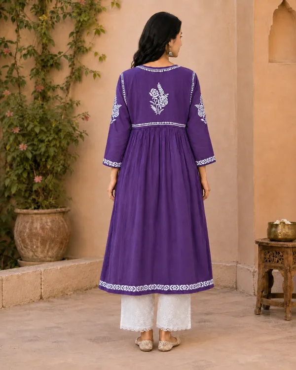 Purple_Cotton_Floral_Embroidered_Anarkali_Kurta_For_Women