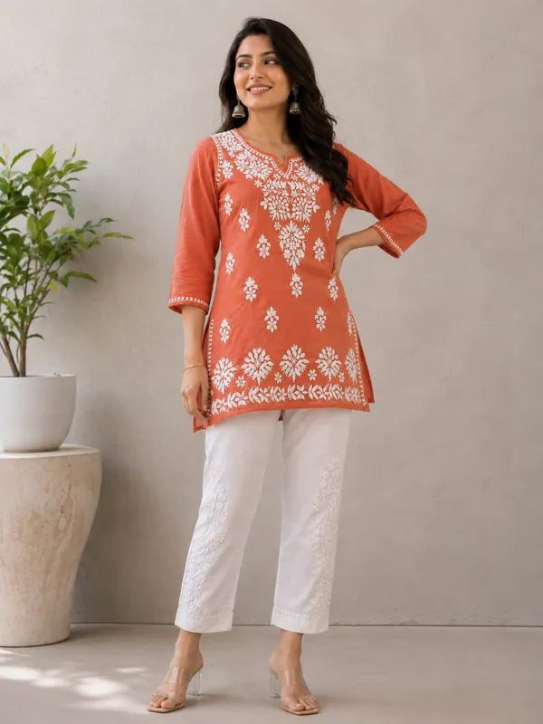 Coral_Embroidered_Short_Kurta_For_Women