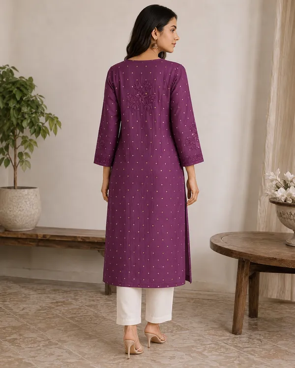 Purple_Embroidered_Cotton_Straight_Kurta_For_Women