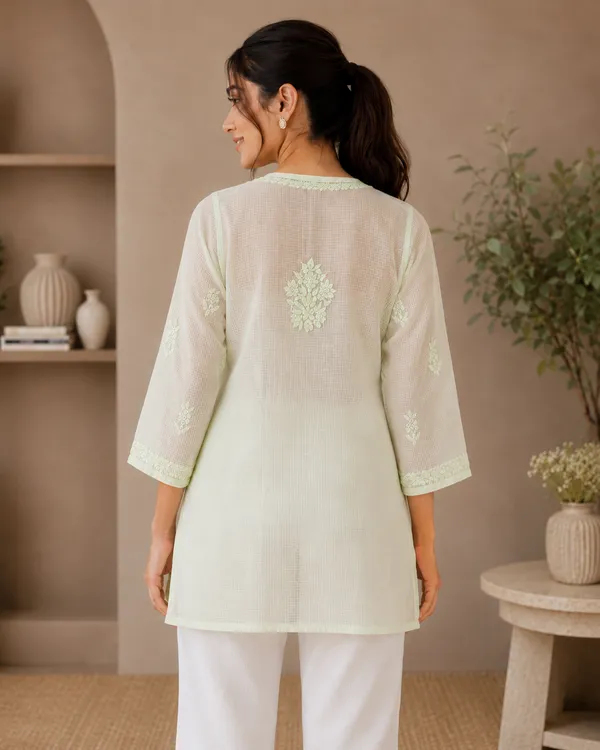 Mint_Green_Embroidered_Straight_Kurta_For_Women