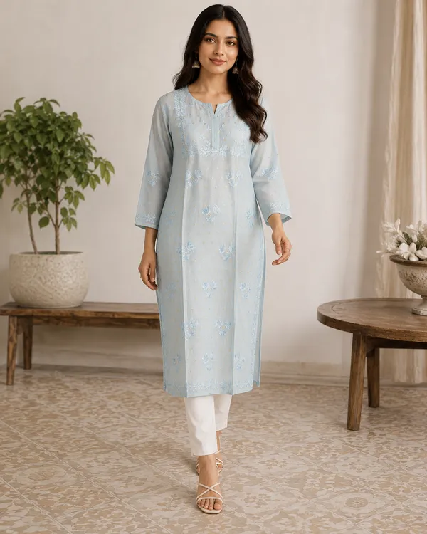 Light_Blue_Embroidered_Straight_Kurta_For_Women