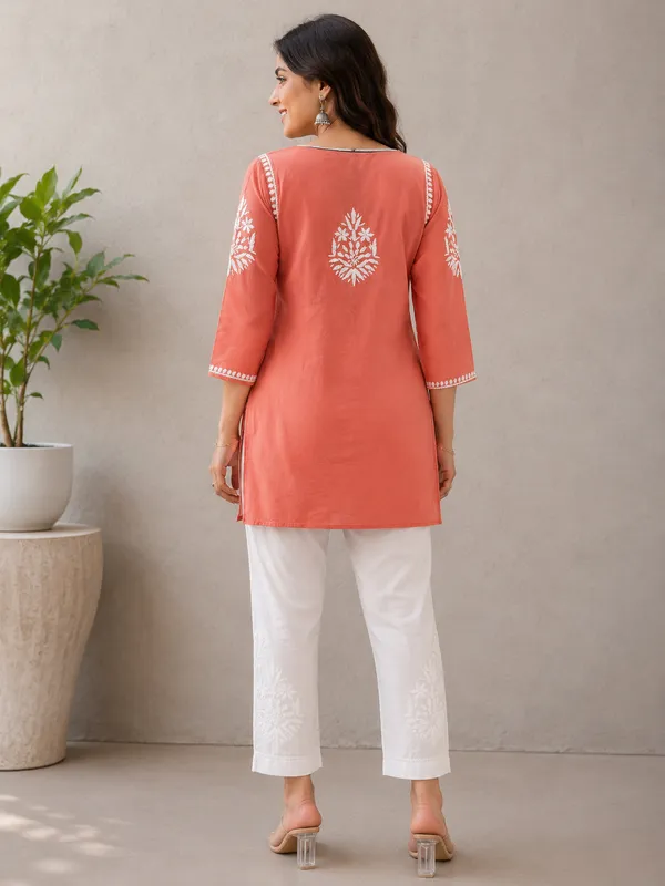 Coral_Embroidered_Short_Kurta_For_Women