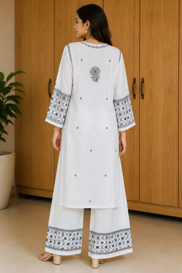 White_Printed_Straight_Kurta_Palazzo_Set_For_Women