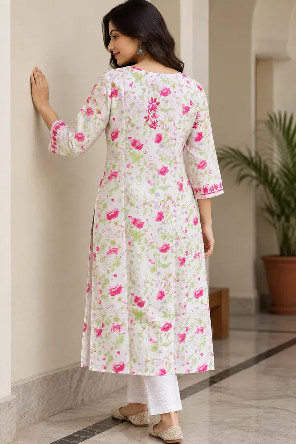 Pink_Floral_Chikankari_Straight_Kurti_for_Women