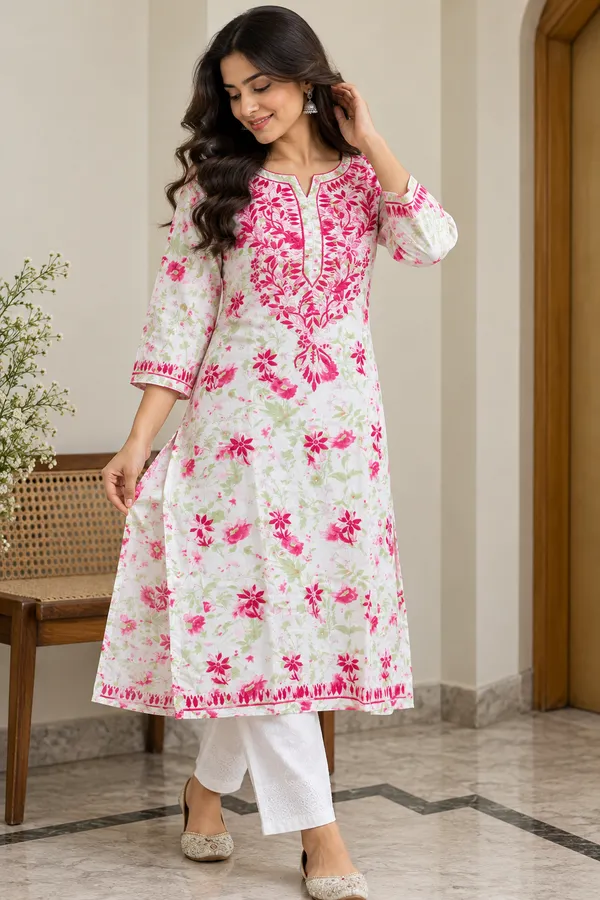 Pink_Floral_Chikankari_Straight_Kurti_for_Women