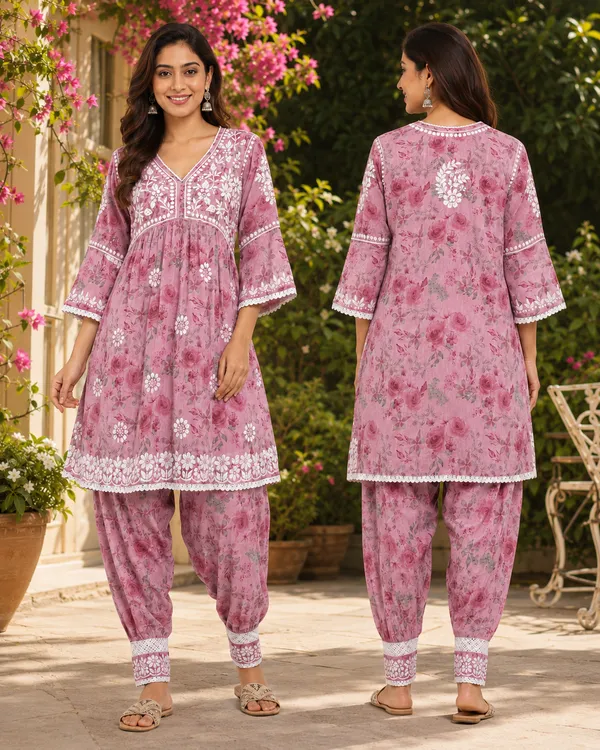 Pink_Floral_Print_Embroidered_Cotton_Kurta_Patiala_Set_For_Women